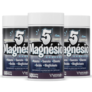 5 Magnésio - 3 Frascos